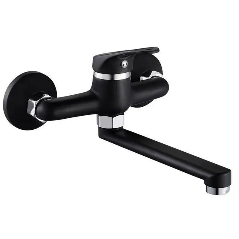 Wall-Mounted Sink Faucet – 180 Degree Rotating Spout