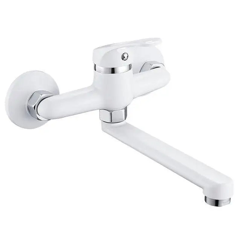 Wall-Mounted Sink Faucet – 180 Degree Rotating Spout