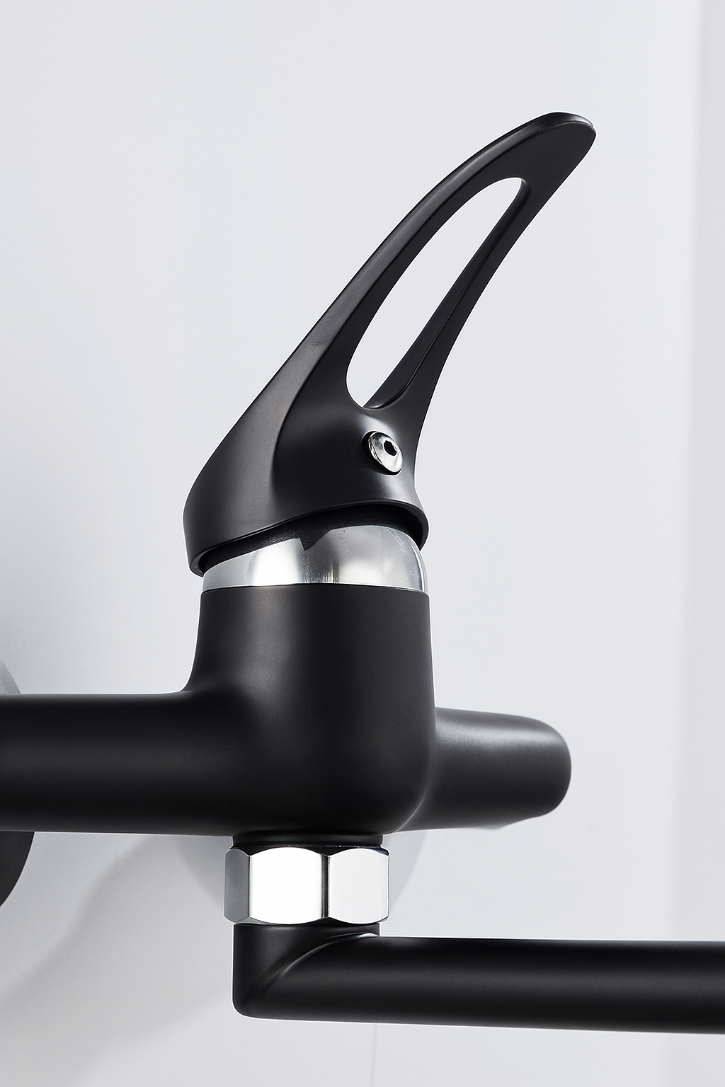Wall-Mounted Sink Faucet – 180 Degree Rotating Spout