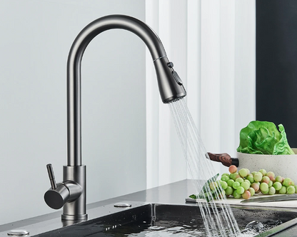 Letify Chrome Multifunction Kitchen Faucet