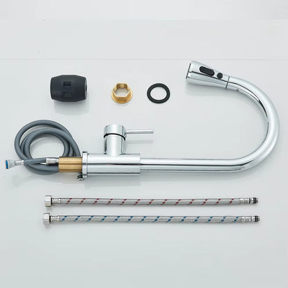 Letify Chrome Multifunction Kitchen Faucet 